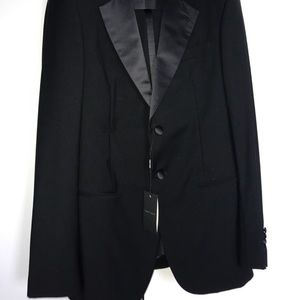 Armani classic black notch lapel tuxedo
